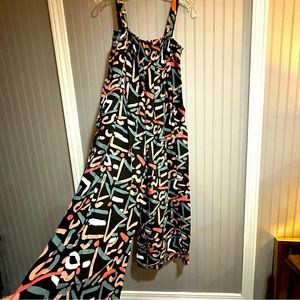 Colorful stretchy jumpsuit, XS.
